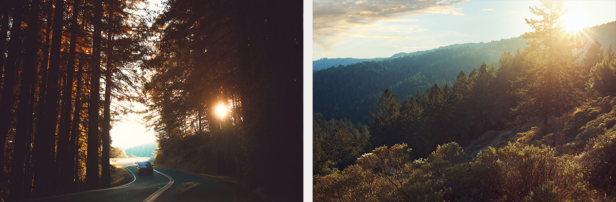 Mount Tamalpais road sunset California