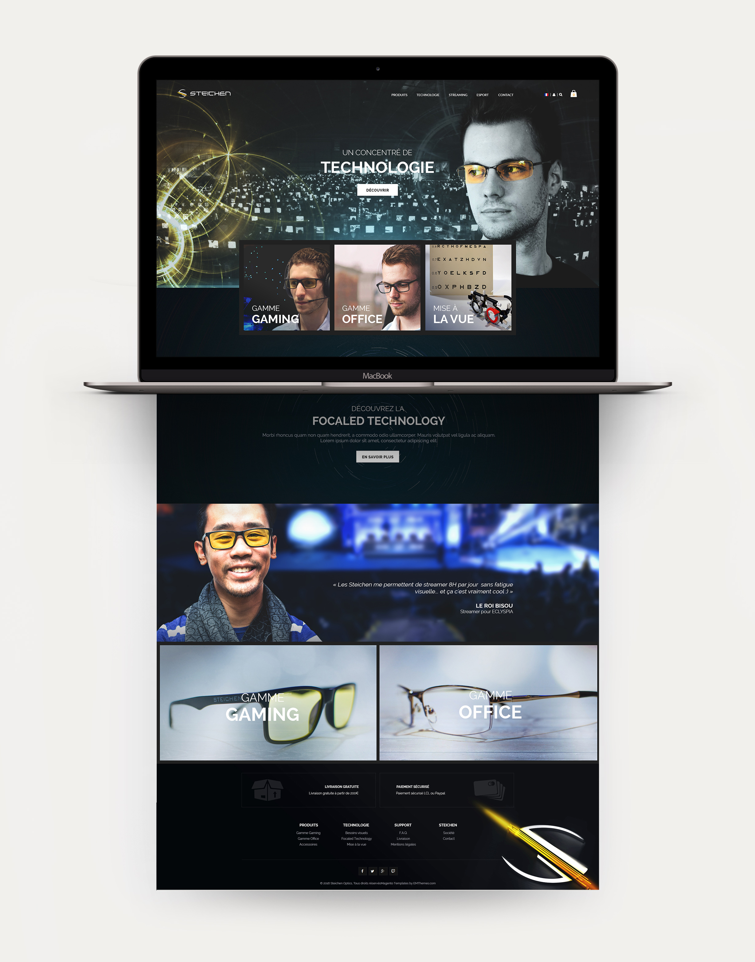 Steichen Optics gaming esport glasses eshop desktop