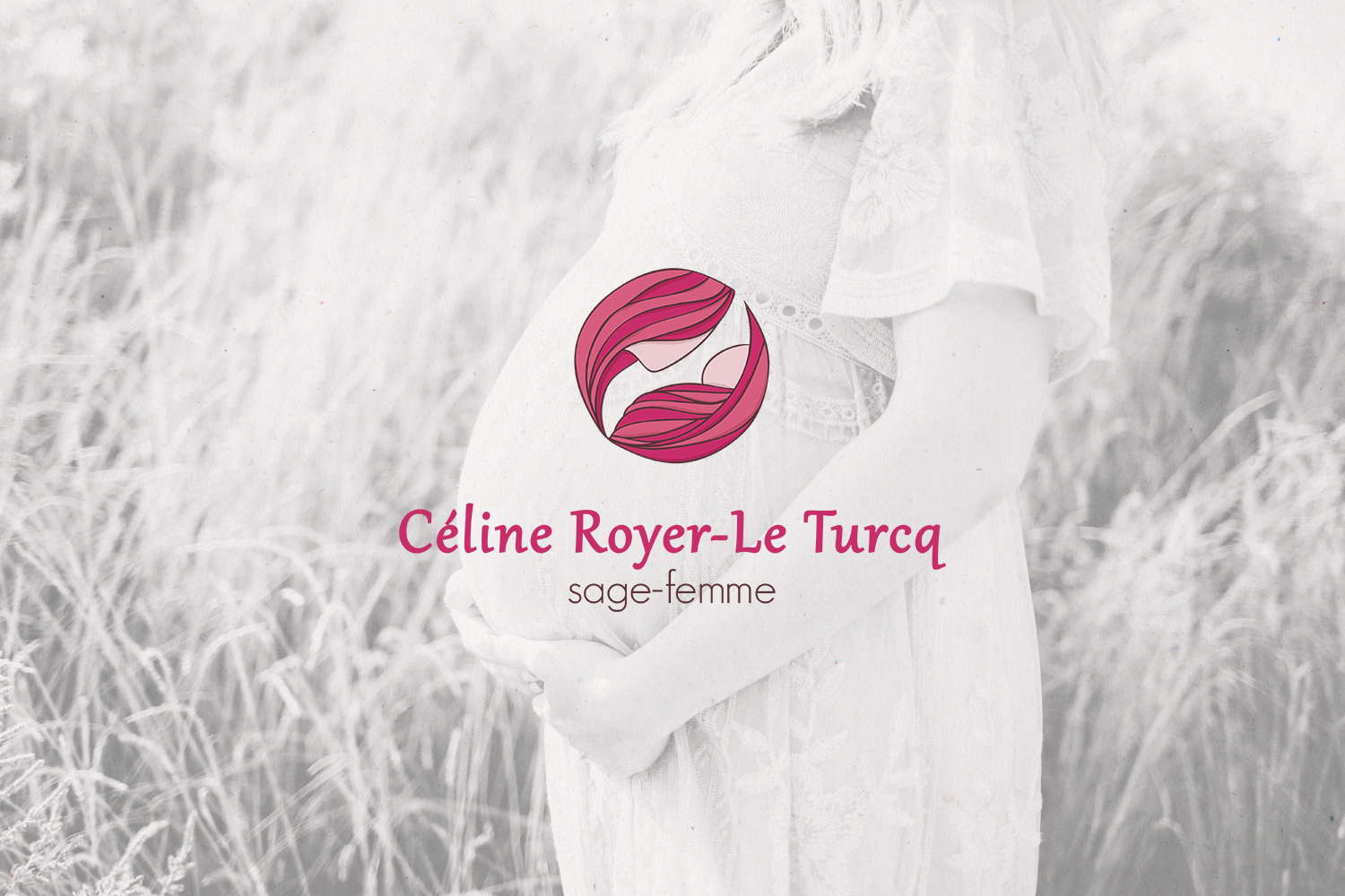 Logotype brand branding Celine Royer Le Turcq nurse midwife birth