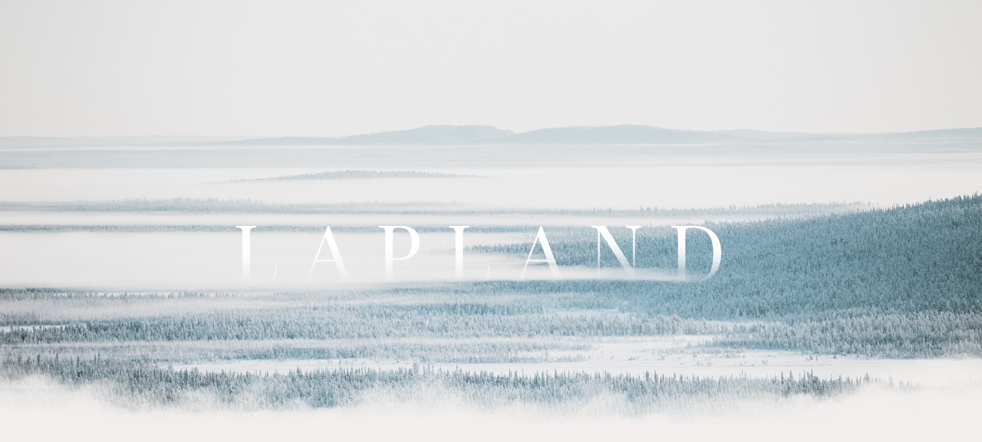 Lapland mist snow white landscape Raphaelle Monvoisin