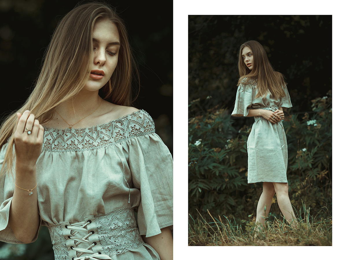 Voriagh, Memories Collection, inspired by Northern and Baltic folklore, handcrafted in Paris.Shooting in the Vallee de Chevreuse