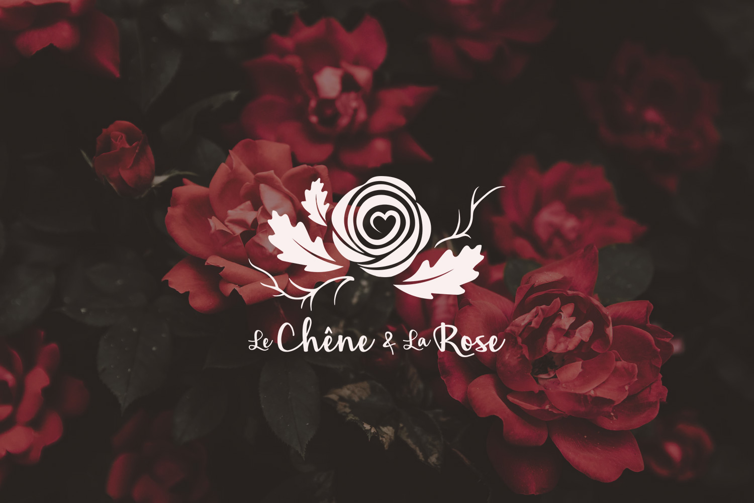 Chene Rose Oak Photography Photographe Photographer branding logo logotype visual identity botanical flower nature plant wedding love